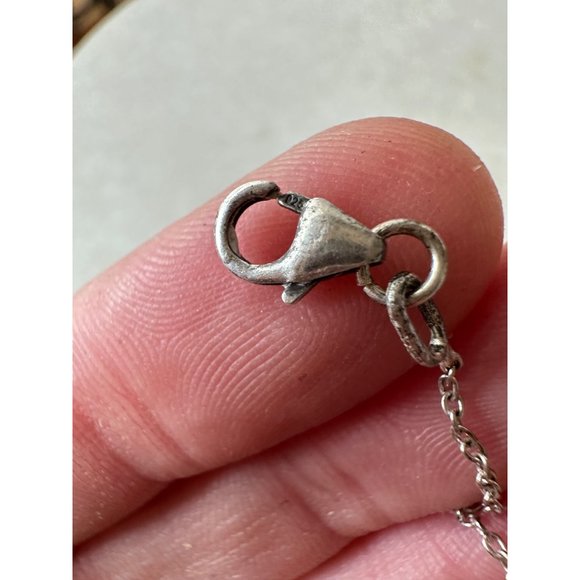 Stamped 925 sterling silver cubic zirconia CZ state of Texas outline necklace - Picture 8 of 8